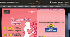 Desktop Screenshot of mahalaxmimaruti.com
