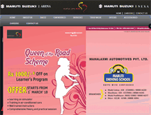 Tablet Screenshot of mahalaxmimaruti.com